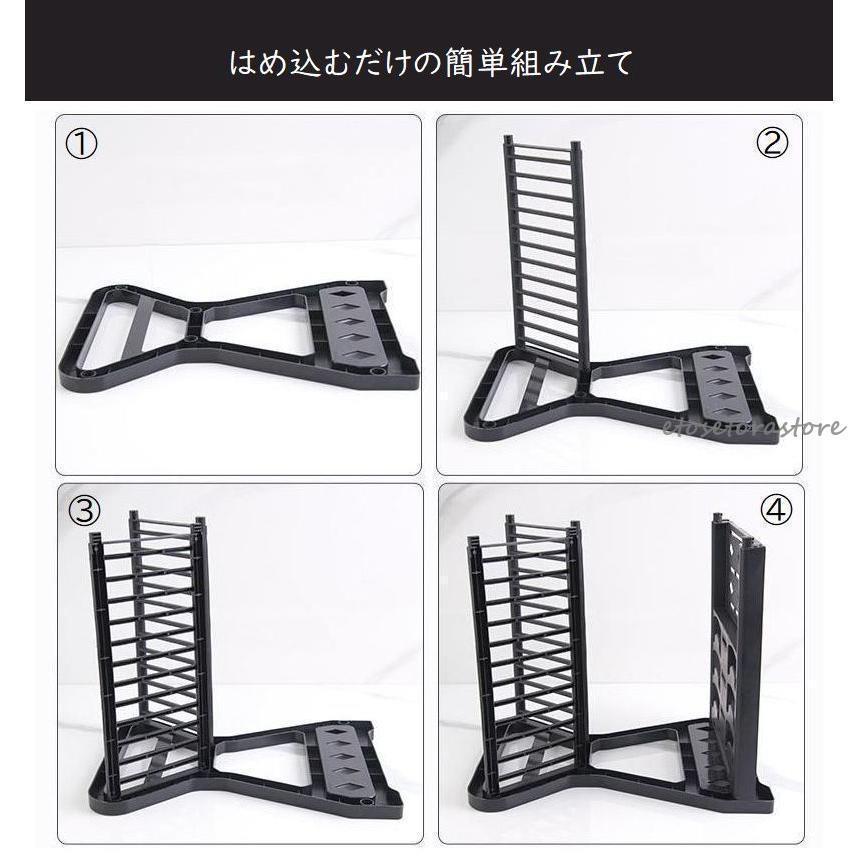 水切りラック 水切りカゴ 2段 大容量 カトラリースタンド 箸立て付 ディッシュラック キッチン用品 水受け トレイ付 食器洗いラック 棚 ブラック | ブランド登録なし | 09