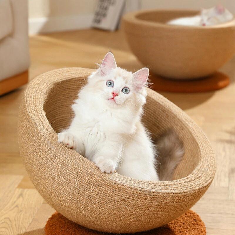 インテリアを邪魔しない大きな爪とぎ 2in1多機能猫爪とぎ 猫ねこベッド 爪磨き つめとぎ かわいい 猫おもちゃ ネコベッド つめとぎ 爪研ぎ 麻 | ブランド登録なし | 10