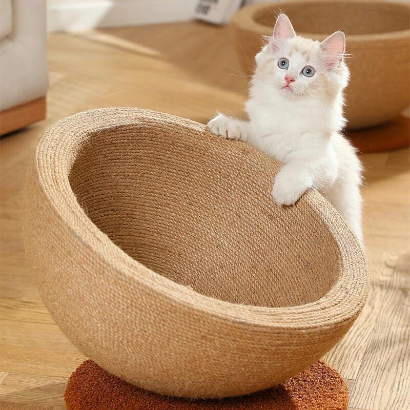 インテリアを邪魔しない大きな爪とぎ 2in1多機能猫爪とぎ 猫ねこベッド 爪磨き つめとぎ かわいい 猫おもちゃ ネコベッド つめとぎ 爪研ぎ 麻 | ブランド登録なし | 12