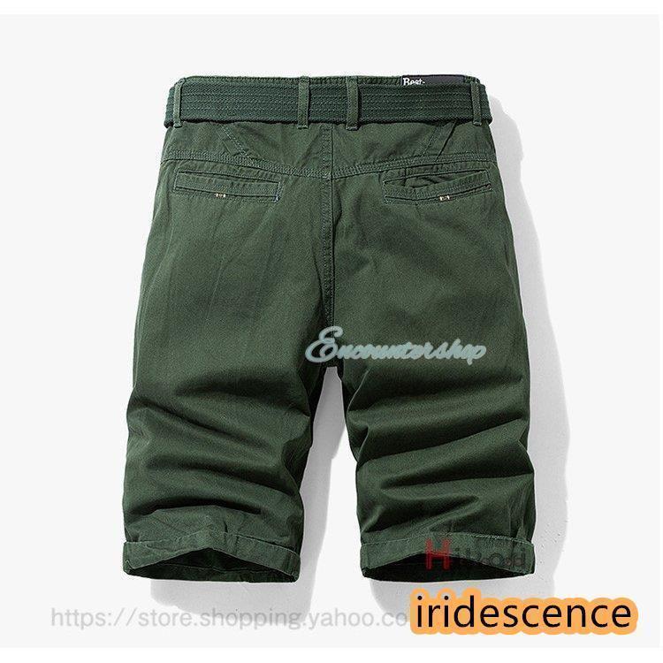 ハーフパンツ 作業服 半ズボン メンズ カーゴパンツ ショートパンツ チノパン ミリタリー 半ズボン 無地 ショートカーゴ 夏 父の日 | ブランド登録なし | 08