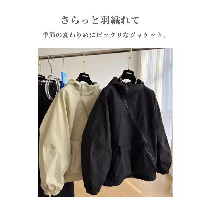 撥水 コート スプリングコート レディース トレンチコート アウター マウンテンパーカー 春 秋 フード付き ゆったり オーバーサイズ 長袖 ブルゾン | ブランド登録なし | 03