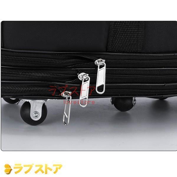 ボストンキャリーバッグキャスター付きトラベルバッグ2way機内持ち込みナイロン騒音軽減収納可能耐摩耗折りたたみブラック | ブランド登録なし | 08