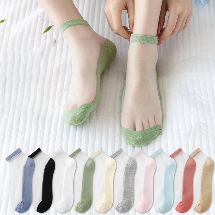 6足セット靴下 接触冷感メッシュ ソックス レディース 女の子 夏用 アンクル丈 透け くつ下 涼しい ソックス ひんやり クール 蒸れない | ブランド登録なし | 02