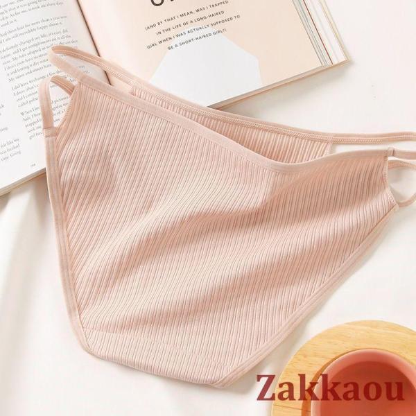 紐パン 紐ショーツ ヒモパン パンツ パンティー 単品 レディース インナー 女性下着 ランジェリー リブ 単色 ソリッドカラー S 快適な着け心地 通気性 | ブランド登録なし | 02