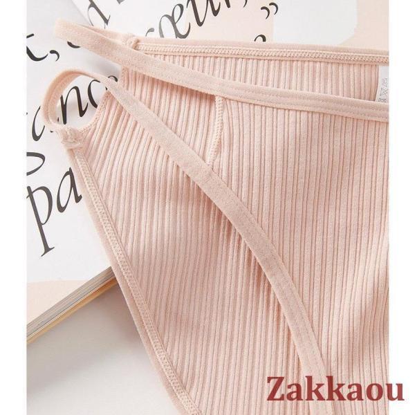 紐パン 紐ショーツ ヒモパン パンツ パンティー 単品 レディース インナー 女性下着 ランジェリー リブ 単色 ソリッドカラー S 快適な着け心地 通気性 | ブランド登録なし | 04