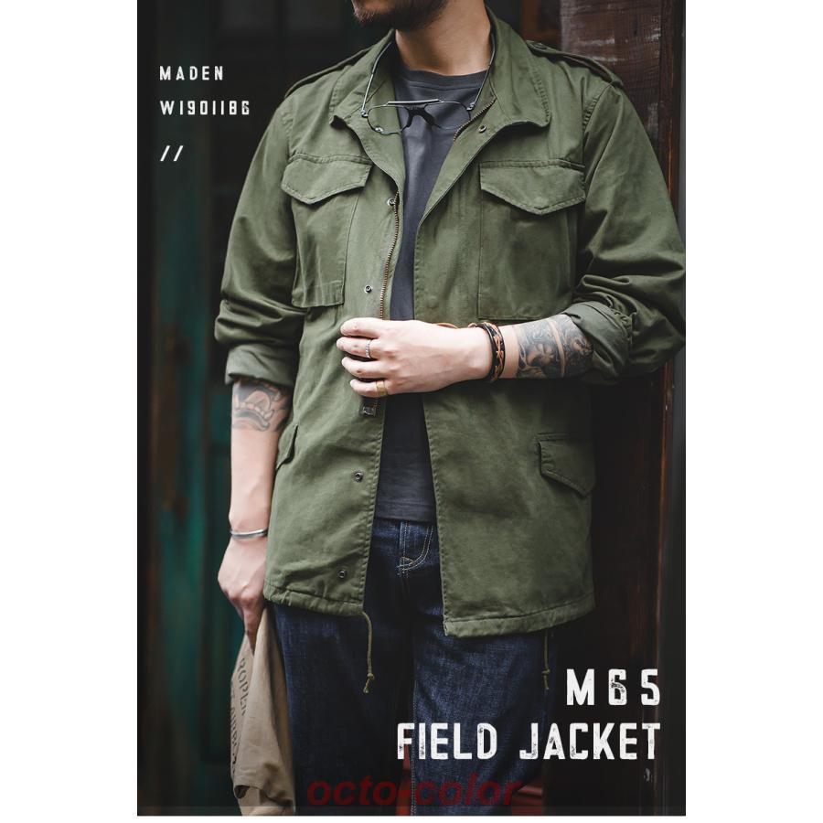 ミリタリージャケット M65 メンズ フィールドジャケット 綿 ワーク ミリタリー ジャケット アメカジ ジャンパー ブルゾン アウター 秋冬 春 | ブランド登録なし | 14