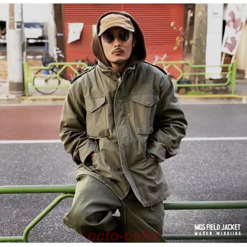 ミリタリージャケット M65 メンズ フィールドジャケット 綿 ワーク ミリタリー ジャケット アメカジ ジャンパー ブルゾン アウター 秋冬 春 | ブランド登録なし | 08