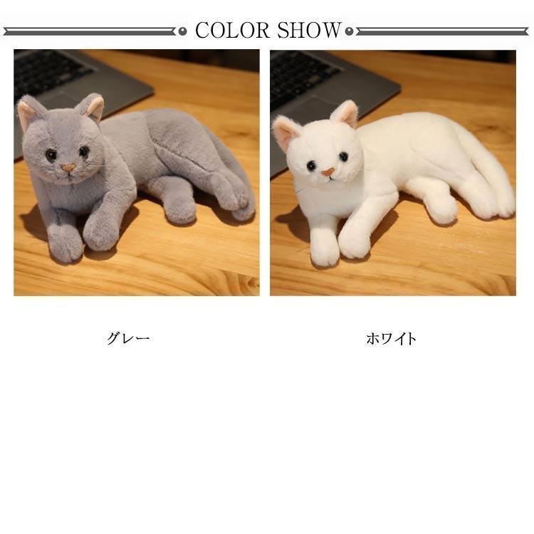 鳴く ぬいぐる クッション ペットロス 癒しグッズ ねこ 鳴き声 リアル 全長36cm 29cm そっくり 動物 アニマル ペット 子供 ぬいぐるみ かわいい | ブランド登録なし | 05