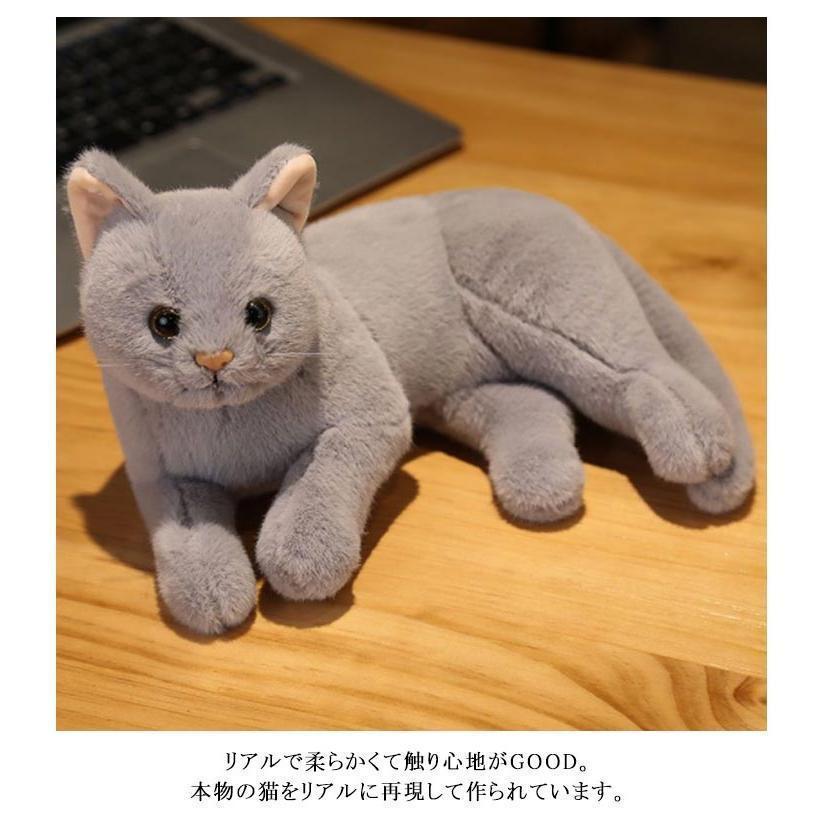 鳴く ぬいぐる クッション ペットロス 癒しグッズ ねこ 鳴き声 リアル 全長36cm 29cm そっくり 動物 アニマル ペット 子供 ぬいぐるみ かわいい | ブランド登録なし | 07