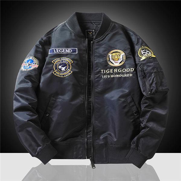 スカジャン ミリタリージャケット メンズ ライダースジャケット バイクジャケット 春秋 ジャケット 刺繍 虎 ビター系 お兄系 カッコイイ | ブランド登録なし | 04