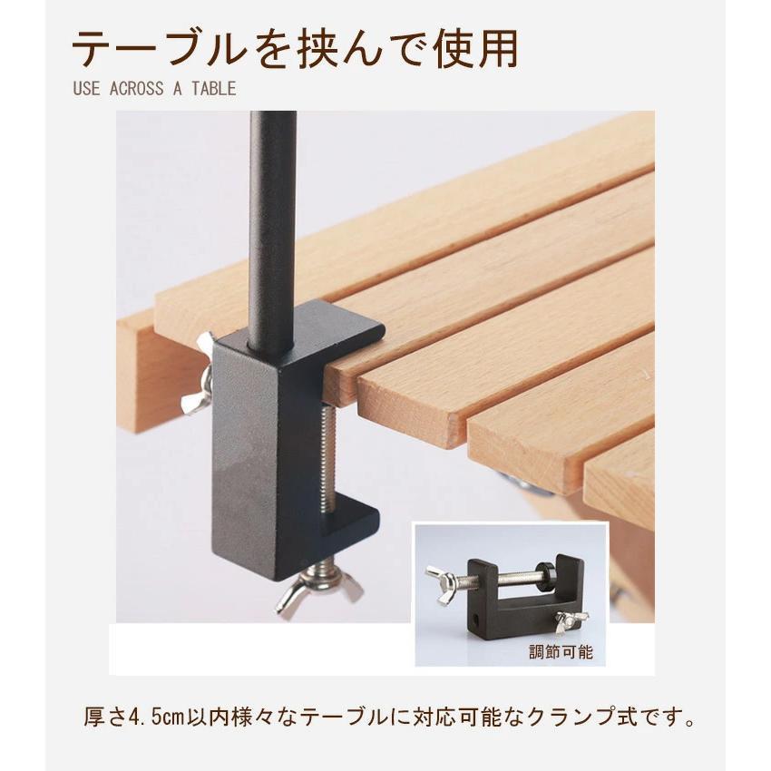 ランタンスタンド クランプ式 打ち込み式 2WAY 折りたたみ ペグ式 フック搭載 4段高さ調節 ランタンポール ハンガー テーブル 収納袋 組立簡単 | ブランド登録なし | 11