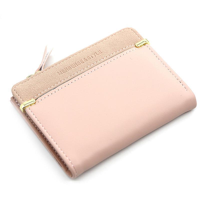 財布 ミニ財布 レディース 二つ折り財布 くすみカラー ウォレット 無地 カード入れ 小銭入れ おしゃれ 軽量 シンプル ギフト 可愛い 贈り物 学生 | ブランド登録なし | 14