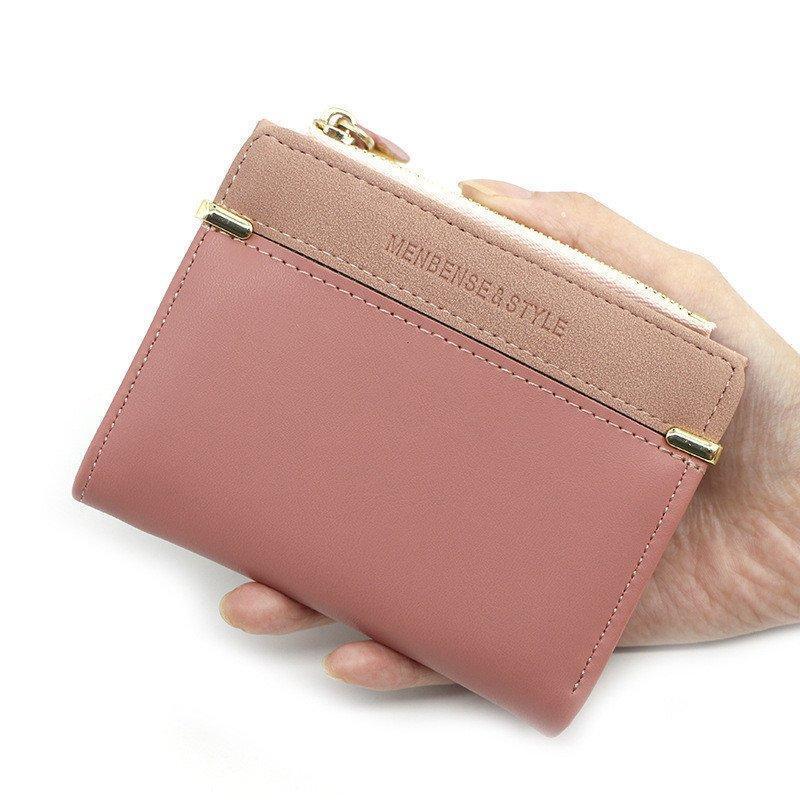 財布 ミニ財布 レディース 二つ折り財布 くすみカラー ウォレット 無地 カード入れ 小銭入れ おしゃれ 軽量 シンプル ギフト 可愛い 贈り物 学生 | ブランド登録なし | 09