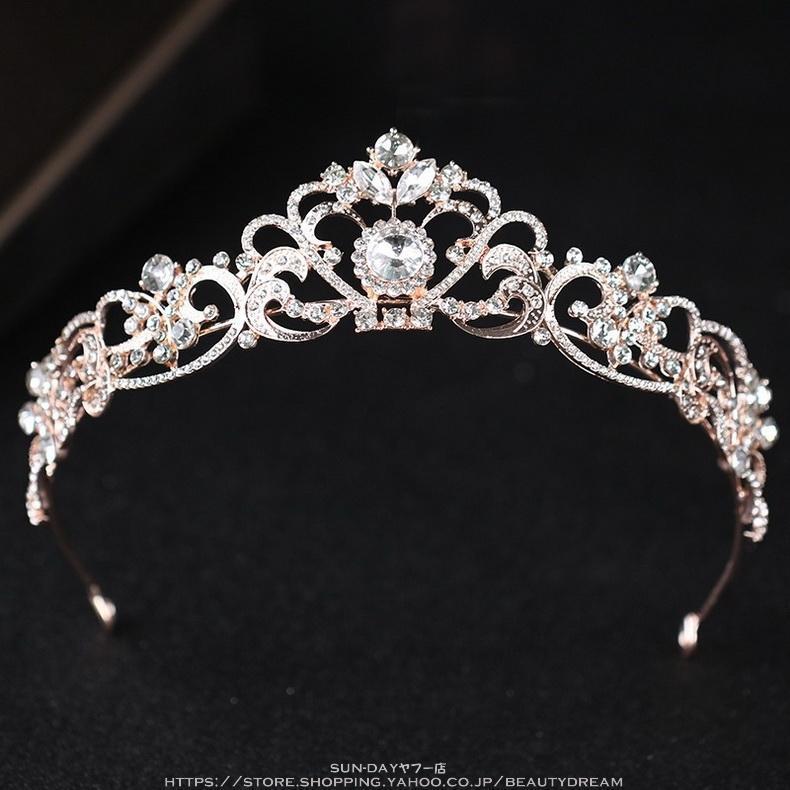 ウェディングティアラ ブライダル ヘアアクセ クリスタル ウェディング 豪華 上品ティアラ パーティー ジュエリー ブライダル小物 結婚式 |  | 02
