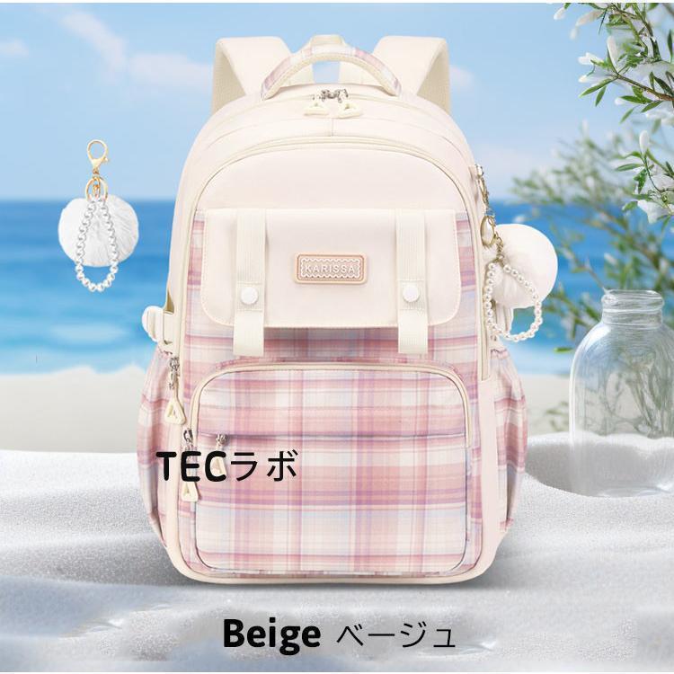 小学生リュック 女の子 キッズ リュック チェック柄 子供 中学生 通学 遠足 韓国 低学年 デイパック 入学 キッズ 女児 子供 リュックサック | ブランド登録なし | 04