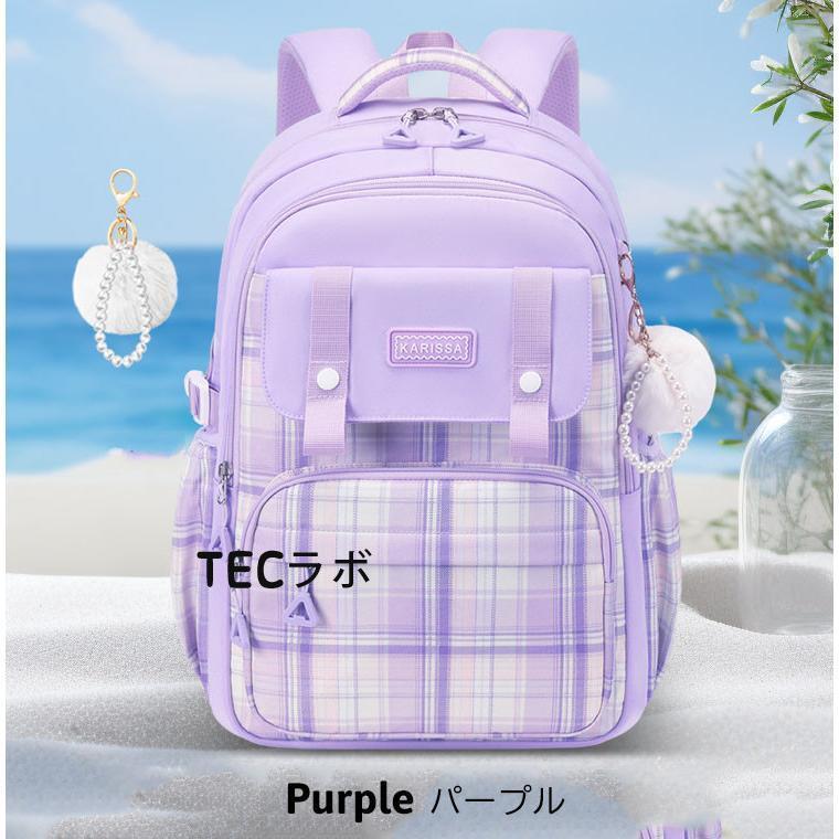 小学生リュック 女の子 キッズ リュック チェック柄 子供 中学生 通学 遠足 韓国 低学年 デイパック 入学 キッズ 女児 子供 リュックサック | ブランド登録なし | 07