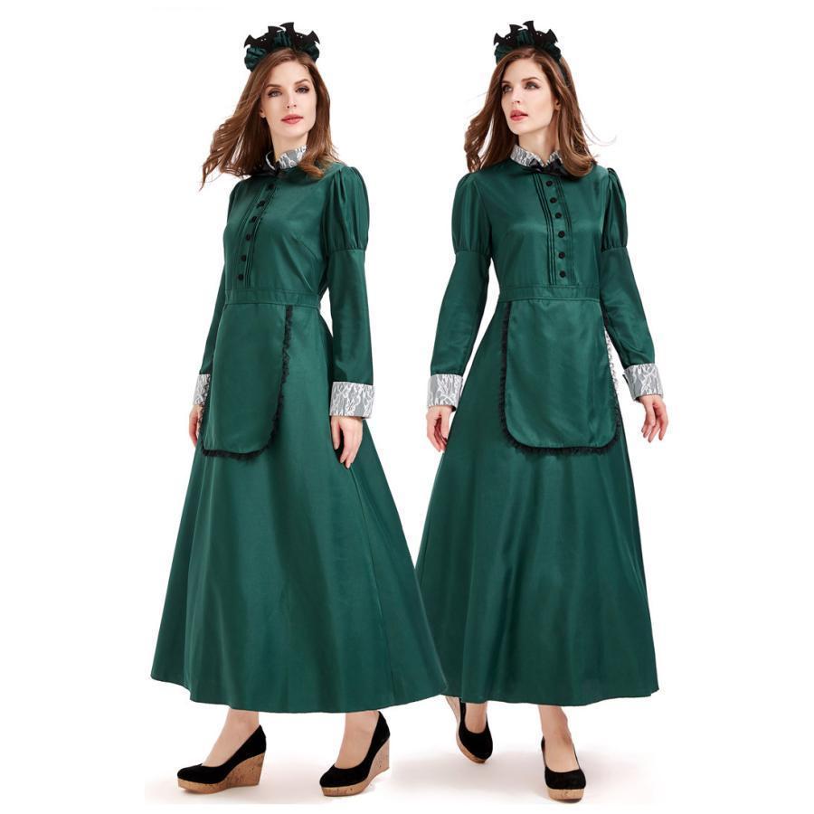 ［ハロウィン コスプレ メイド］洋館メイド [ホーンテッドマンション クラシック 中世 メイド服 コスプレ 2SET ハロウィン イベント 衣装 | ブランド登録なし | 10