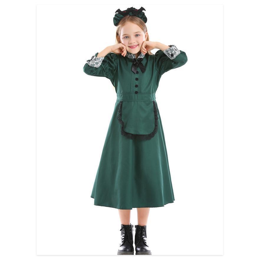 ［ハロウィン コスプレ メイド］洋館メイド [ホーンテッドマンション クラシック 中世 メイド服 コスプレ 2SET ハロウィン イベント 衣装 | ブランド登録なし | 02