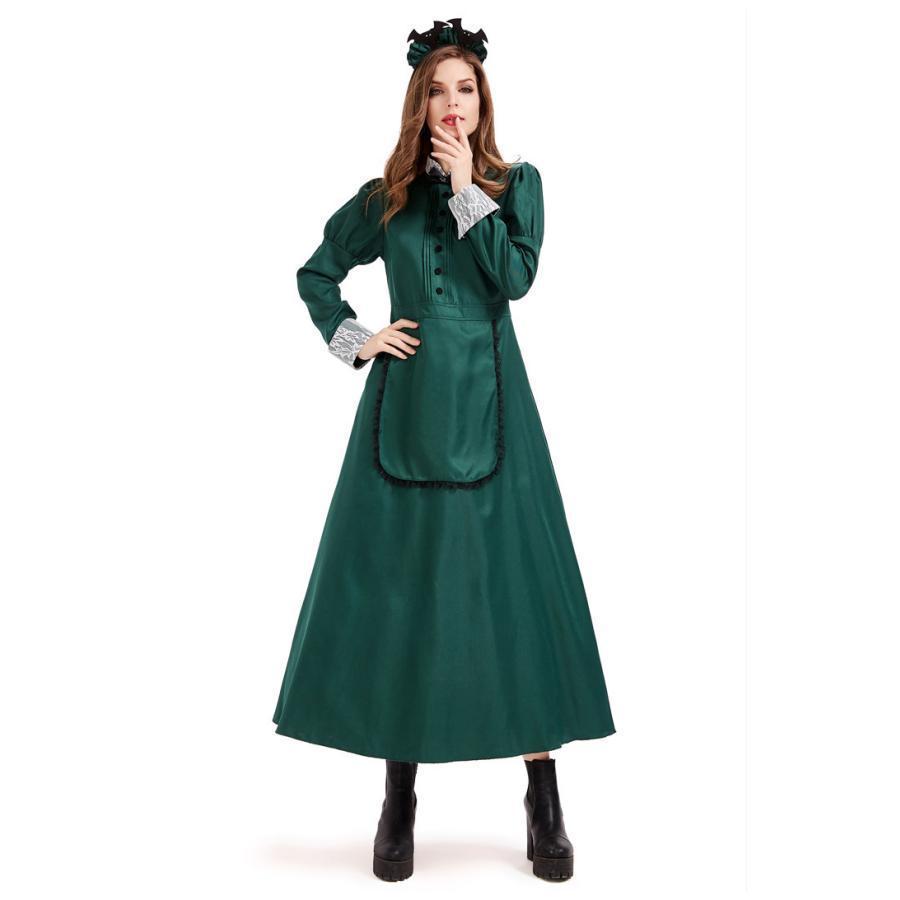［ハロウィン コスプレ メイド］洋館メイド [ホーンテッドマンション クラシック 中世 メイド服 コスプレ 2SET ハロウィン イベント 衣装 | ブランド登録なし | 06