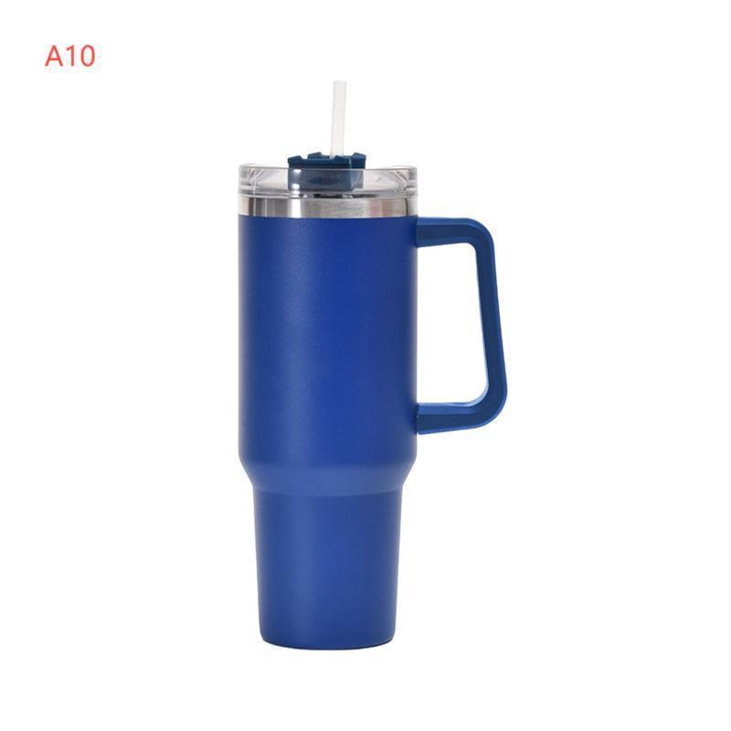 タンブラー 水筒 ストロー付き 1200ml 304 蓋付き ストロー付き 大容量 真空断熱 保温 保冷 水筒 直飲み 二重構造 コーヒーカップ 旅行 | ブランド登録なし | 10