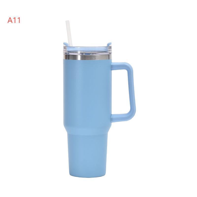 タンブラー 水筒 ストロー付き 1200ml 304 蓋付き ストロー付き 大容量 真空断熱 保温 保冷 水筒 直飲み 二重構造 コーヒーカップ 旅行 | ブランド登録なし | 11