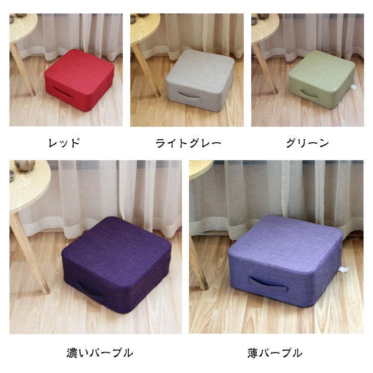 トランポリン クッション 座布団 四角 スクエアクッション 北欧風 40*40*22cm フロアクッション 室内用 厚手 座ぶとん 大判 クッション | ブランド登録なし | 07