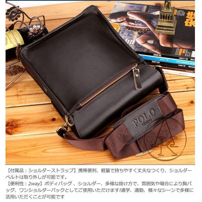ショルダーバッグ　メンズ　父の日 本革 レトロ風 ワンショルダー 斜め掛け 軽量 男女兼用 メンズギフト 30代 40代 50代60代鞄 耐摩設計 | ブランド登録なし | 07