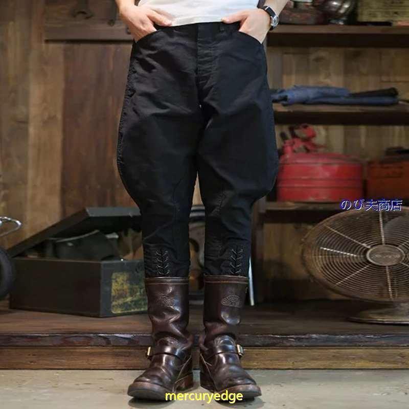 メンズ バイクパンツ コットン ジョッパーズパンツ ス モーターサイクルパンツ 軍パン | ブランド登録なし | 02
