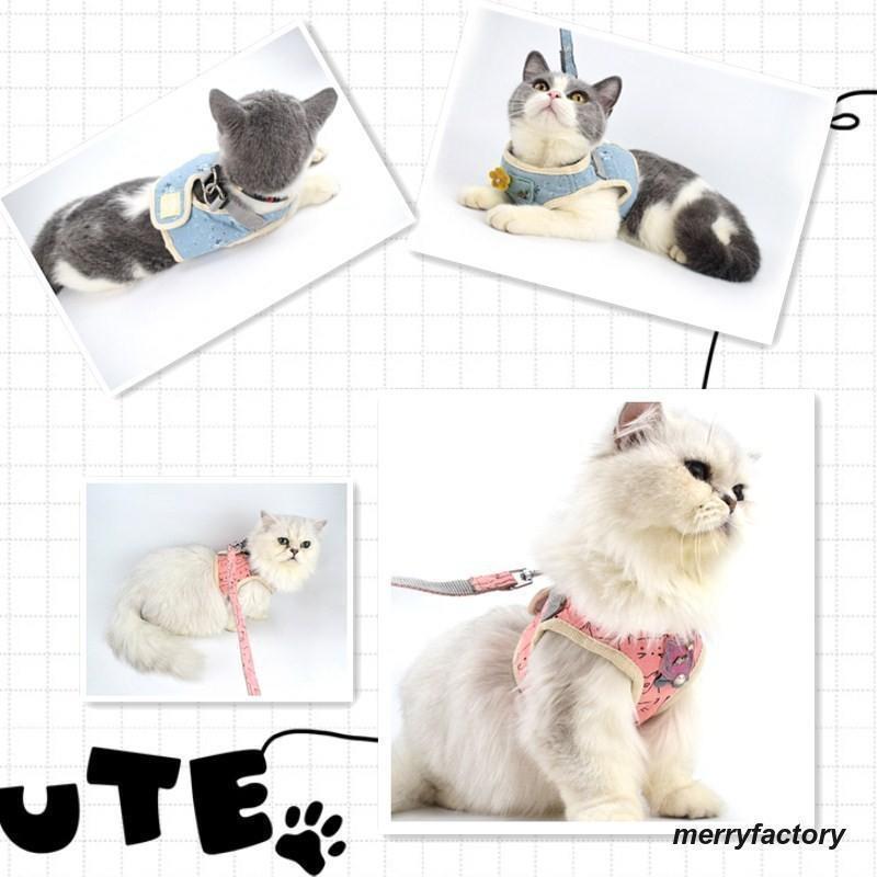 ハーネスリードセット 2点セット 犬用 猫用 胴輪 ハーネス リード 散歩紐 お散歩グッズ 簡単装着 メッシュ胸当て ペット用 おしゃれ か | ブランド登録なし | 16