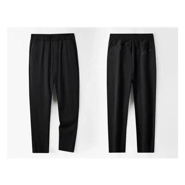 アイスシルク 接触冷感 ロングパンツ イージーパンツ 冷感パンツ メンズ 薄手 ゴルフパンツ ウエストゴム ストレッチ 伸縮 美脚 長ズボン 通気 速 | ブランド登録なし | 13
