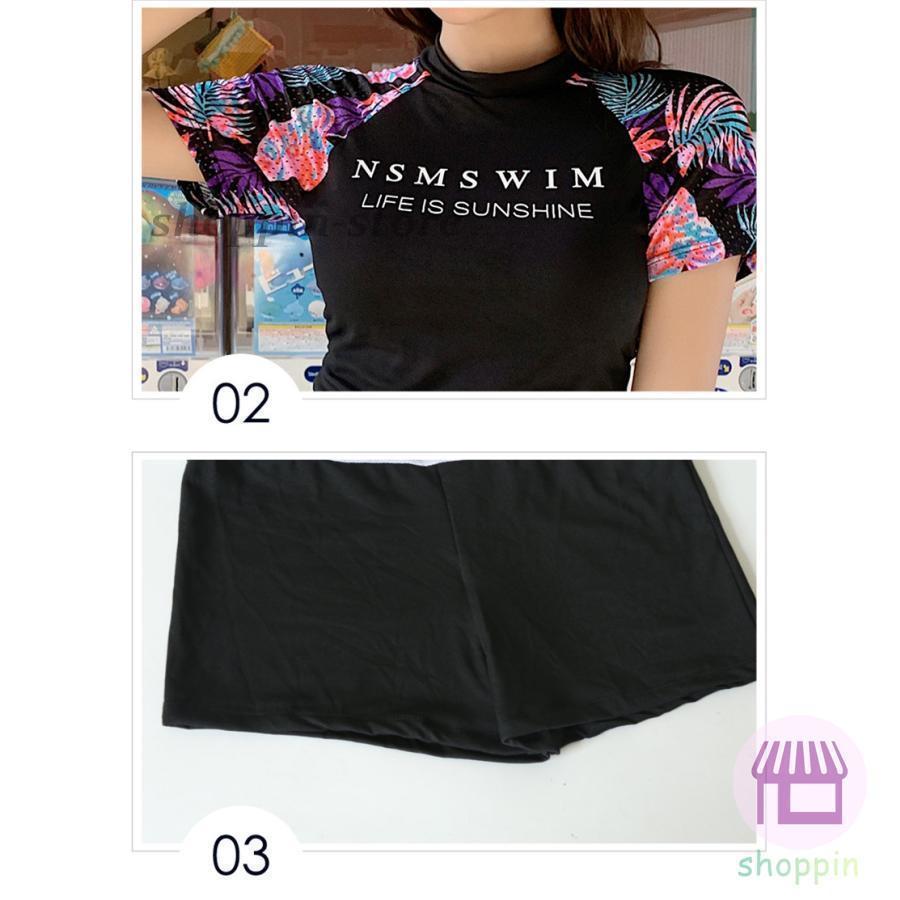 水着 レディース 体型カバー フィットネス水着 セパレート タンキニ 半袖 ショートパンツママ水着 スポーツ 運動 20代 30代 40代 50代 |  | 16