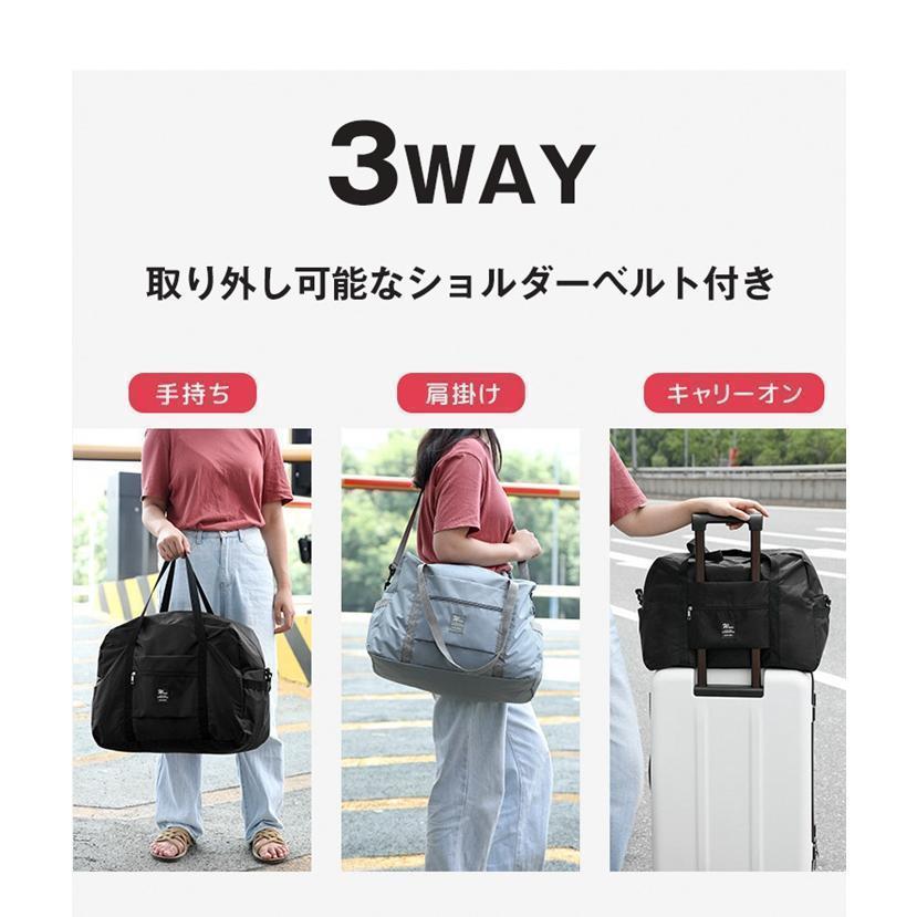 ボストンバッグ 手持ち 肩掛け キャリーオン 3WAY 大容量 撥水 メンズ レディース 軽い 旅行 キャリー 斜め掛け 2泊 3泊 修学旅行 | ブランド登録なし | 09
