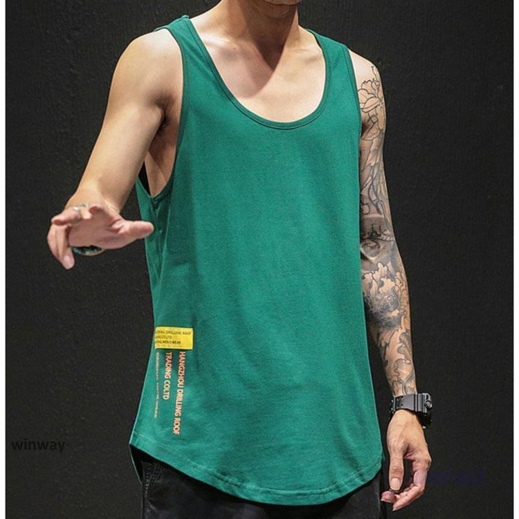 タンクトップ メンズ カジュアル 綿 速乾 筋トレ ロング丈 ジム トレーニング ランニング スポーツ おしゃれ 男性用 夏服 | ブランド登録なし | 11