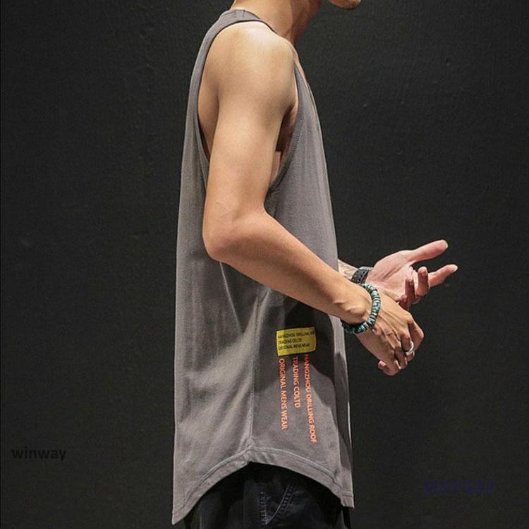 タンクトップ メンズ カジュアル 綿 速乾 筋トレ ロング丈 ジム トレーニング ランニング スポーツ おしゃれ 男性用 夏服 | ブランド登録なし | 14