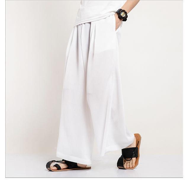 ワイドパンツ メンズ パンツ ガウチョ 夏ズボン カジュアルパンツ 涼しいズボン ガウチョパンツ 太め ゆったり 春夏 |  | 12