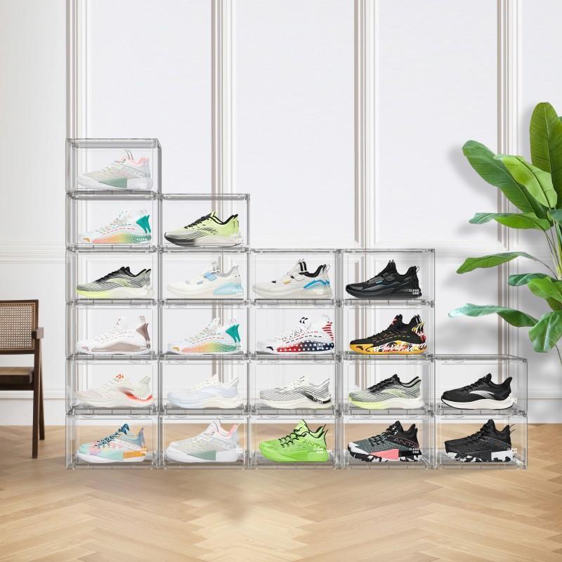シューズボックス クリア スニーカーボックス 1個セット シューズケース シューズラック 靴 収納 棚 透明 横型 SHOES CASE BOX | ブランド登録なし | 01