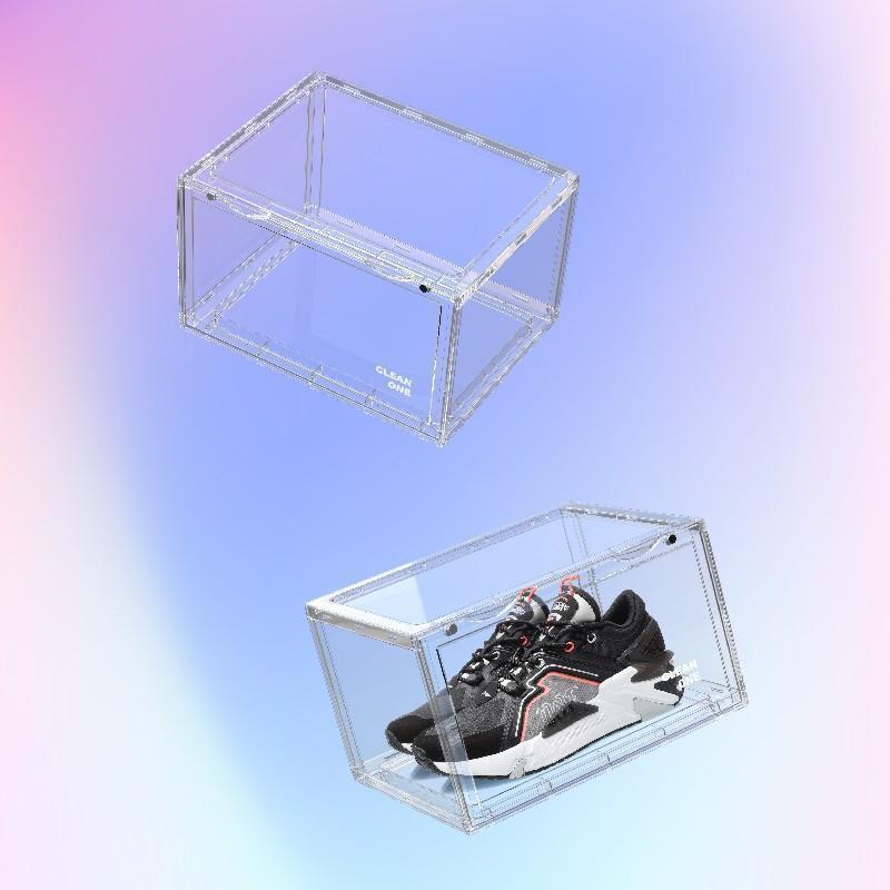 シューズボックス クリア スニーカーボックス 1個セット シューズケース シューズラック 靴 収納 棚 透明 横型 SHOES CASE BOX | ブランド登録なし | 05