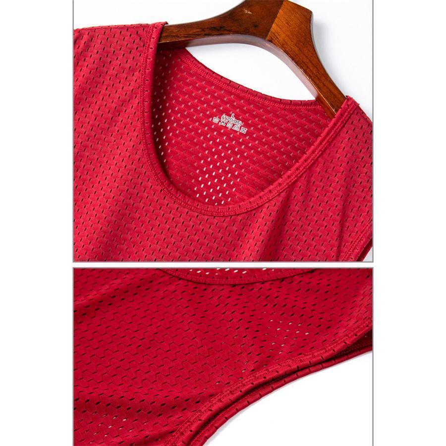 タンク メンズ インナー メッシュ 速乾 通気 ス ノースリーブ スポーツ Tシャツ ポイント消化 ひんやり 涼しい | ブランド登録なし | 12