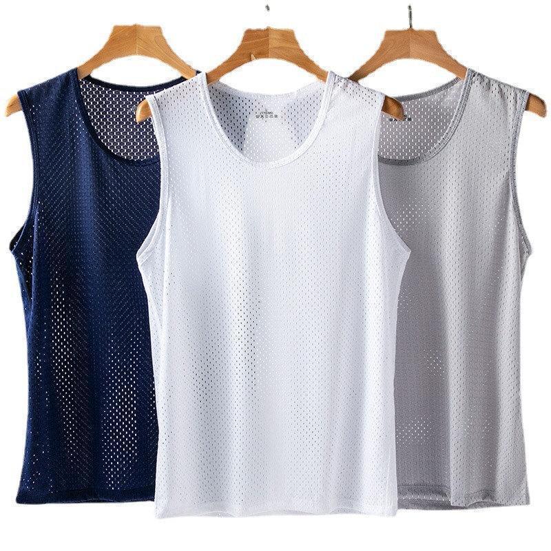 タンク メンズ インナー メッシュ 速乾 通気 ス ノースリーブ スポーツ Tシャツ ポイント消化 ひんやり 涼しい | ブランド登録なし | 18
