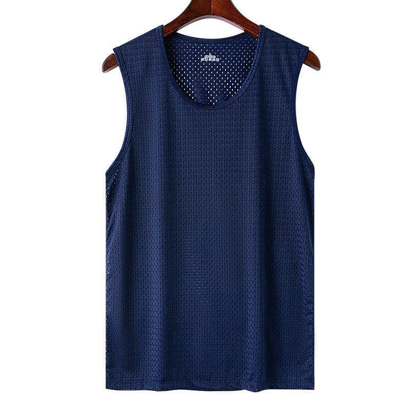 タンク メンズ インナー メッシュ 速乾 通気 ス ノースリーブ スポーツ Tシャツ ポイント消化 ひんやり 涼しい | ブランド登録なし | 02