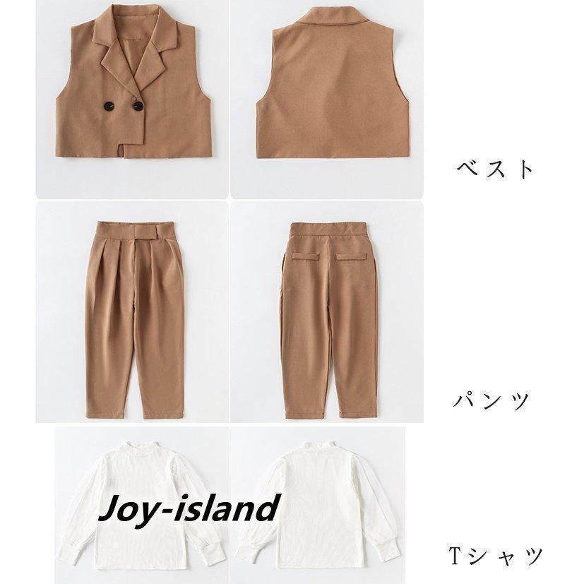 卒業式 入学式 パンツスーツ 女の子 スーツ フォーマル ブラウス 子供服パンツ パンツスーツ セットアップ ブラック カーキ ブルー | ブランド登録なし | 14