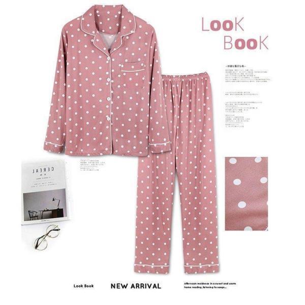 パジャマ レディース 長袖 かわいい 前開き 春秋 ルームウェア 入院産後 マタニティ 部屋着 上下セット柔らか牛柄 可愛いロングパンツ 韓国風 | ブランド登録なし | 01
