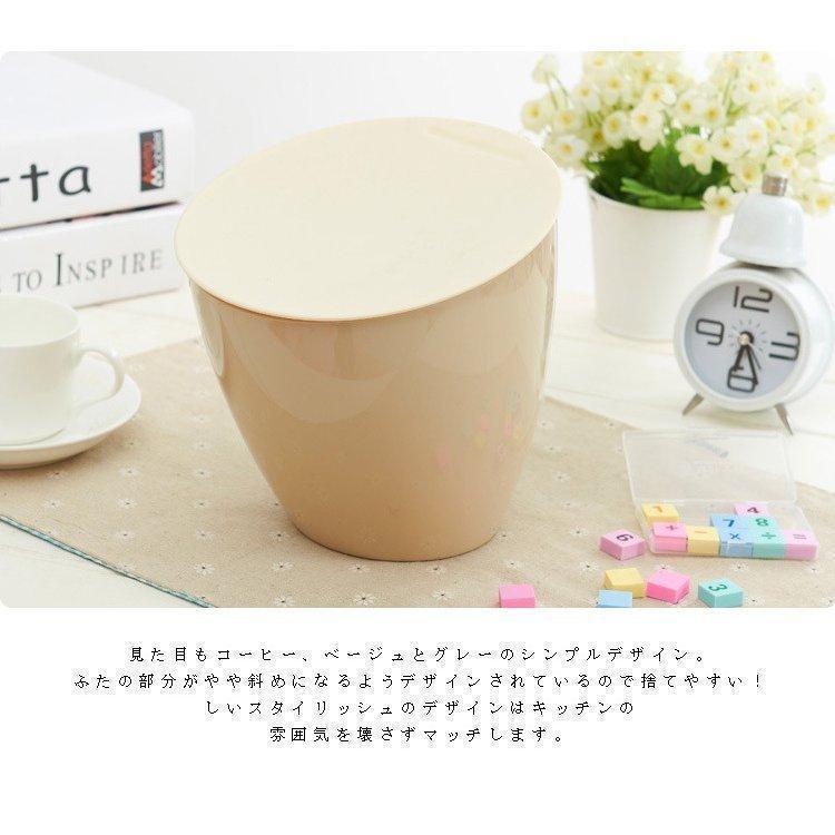 ゴミ箱 ごみ箱 卓上 蓋付き おしゃれ ミニごみ箱 キッチン フタ付き 生ゴミ ダストボックス 斜め傾き デザインダストボックス ミニサイズ |  | 03