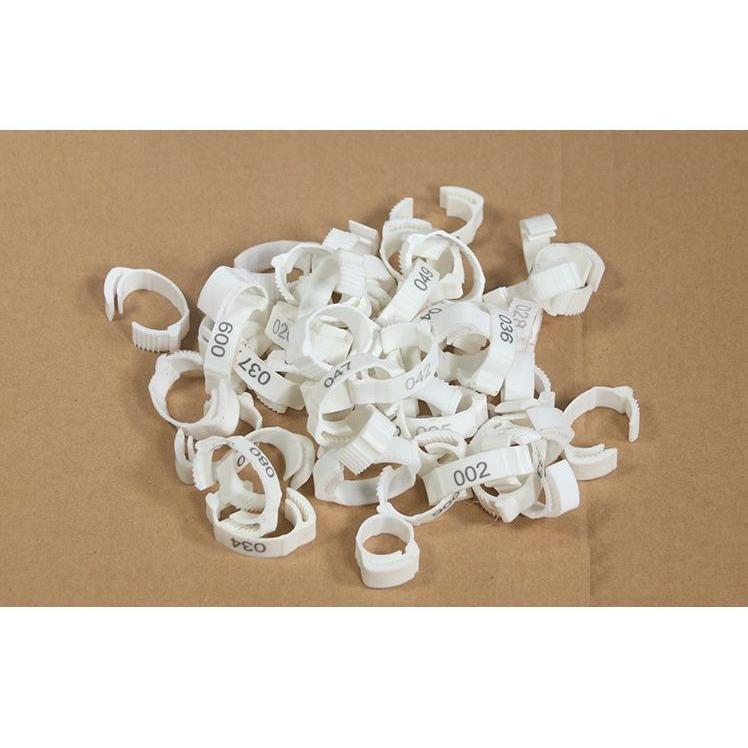 鳥用 足輪 100個 家禽用 フットリング ナンバーリング 鳥類 フットバンド 識別用 レッグクリップ ハト ニワトリ 鶏 使い勝手抜群 毎日使いやすい | ブランド登録なし | 03