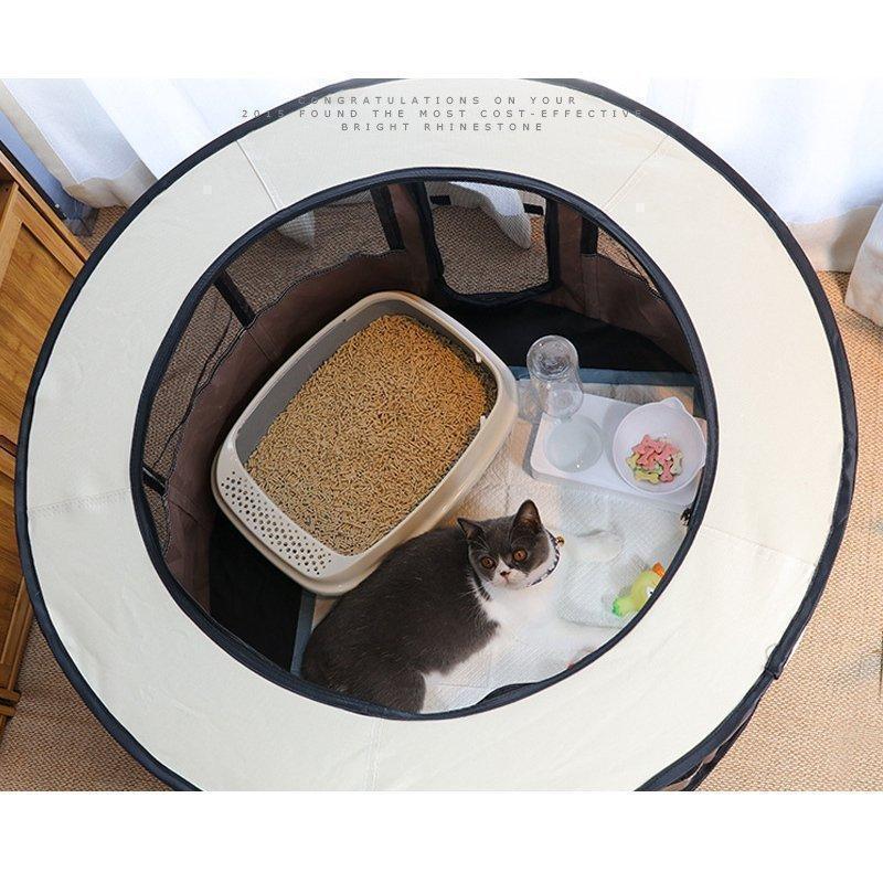 ペットサークル 折りたたみ式 テント 犬/猫/ウサギ用 全8色 持ち運び便利 組み立て簡単 メッシュ 小動物 ペットケージ 屋内 屋外 車内 丈夫 | ブランド登録なし | 11