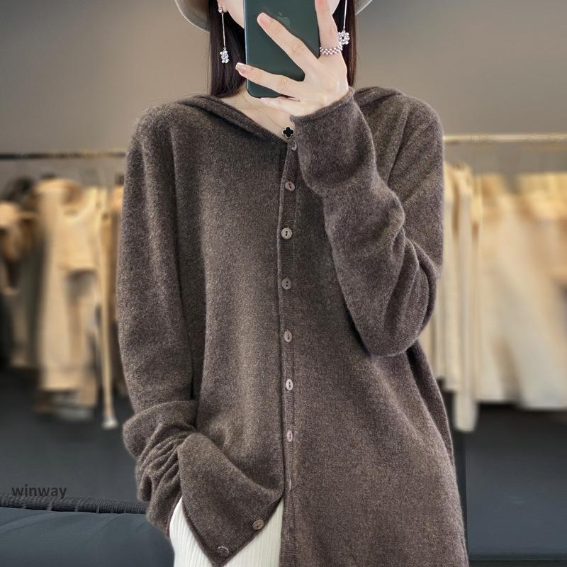 カーディガン ニットカーディガン レディース 春秋冬 秋服 長袖 通勤 通学 求職活動 洗える ウォッシャブル シンプル ロング 30代 40代 50代 | ブランド登録なし | 01