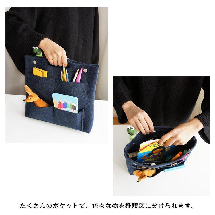 バッグインバッグ 縦型 深型 大きめ A4 リュックインバッグ インナーバッグ 大容量 軽量 フェルト たて型 縦長 薄型 トートバッグ 用 収納バッ | ブランド登録なし | 11