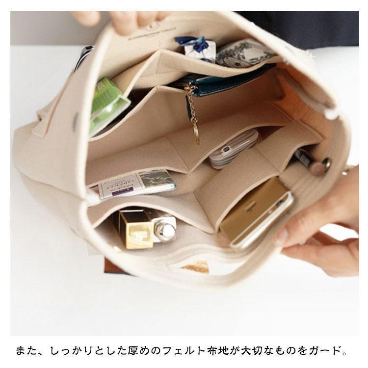 バッグインバッグ 縦型 深型 大きめ A4 リュックインバッグ インナーバッグ 大容量 軽量 フェルト たて型 縦長 薄型 トートバッグ 用 収納バッ | ブランド登録なし | 17