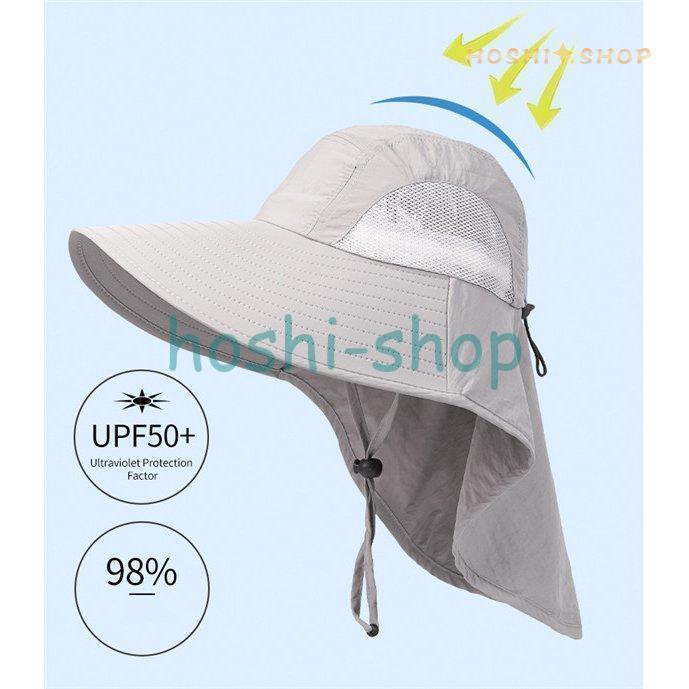 折りたたみ 帽子 レディース 日よけ UVカット ひも付き 紫外線カット つば広 折りたたみ 自転車 飛ばない 春 夏 洗える 遮光 サファリハット | ブランド登録なし | 11