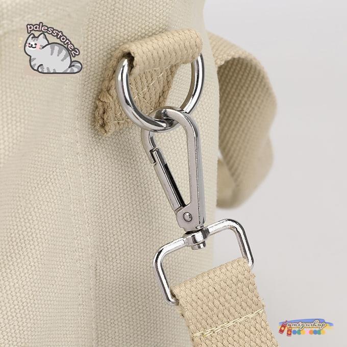 ストラップ付き 犬 お散歩バッグ ミニバッグ マナーバック トートバッグ お散歩 グッズ キャンバス お出かけ 仕切り付き マナーポーチ | ブランド登録なし | 12